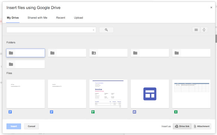 attaching a fax from your Google Drive account